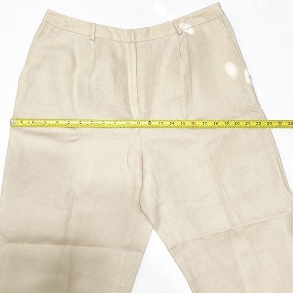 Talbots 100% LINEN Woman Casual Pants Size 14 - Picture 10 of 12